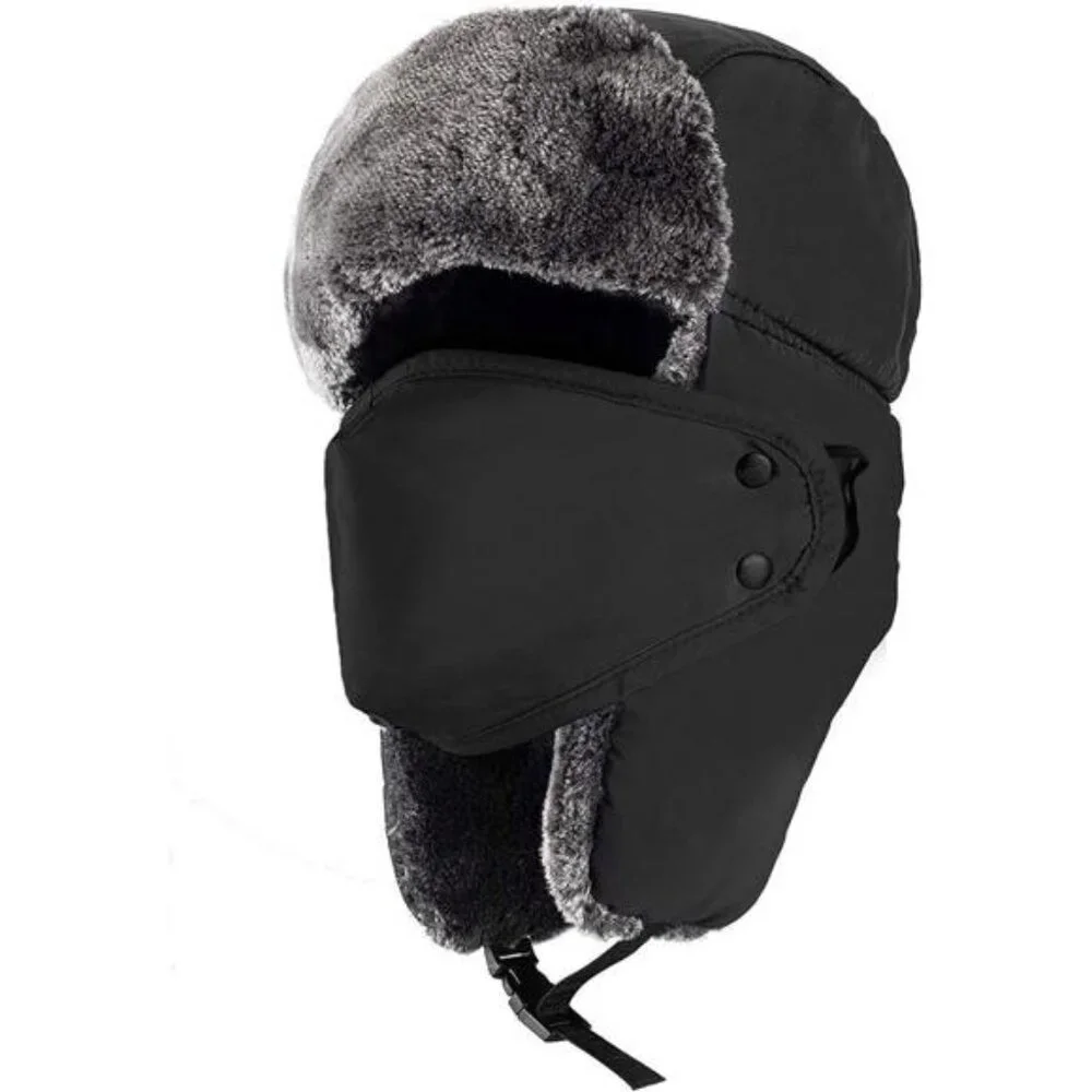 Winter Hats for Women Men Trapper Ushanka Hat with Ear Flaps Warm